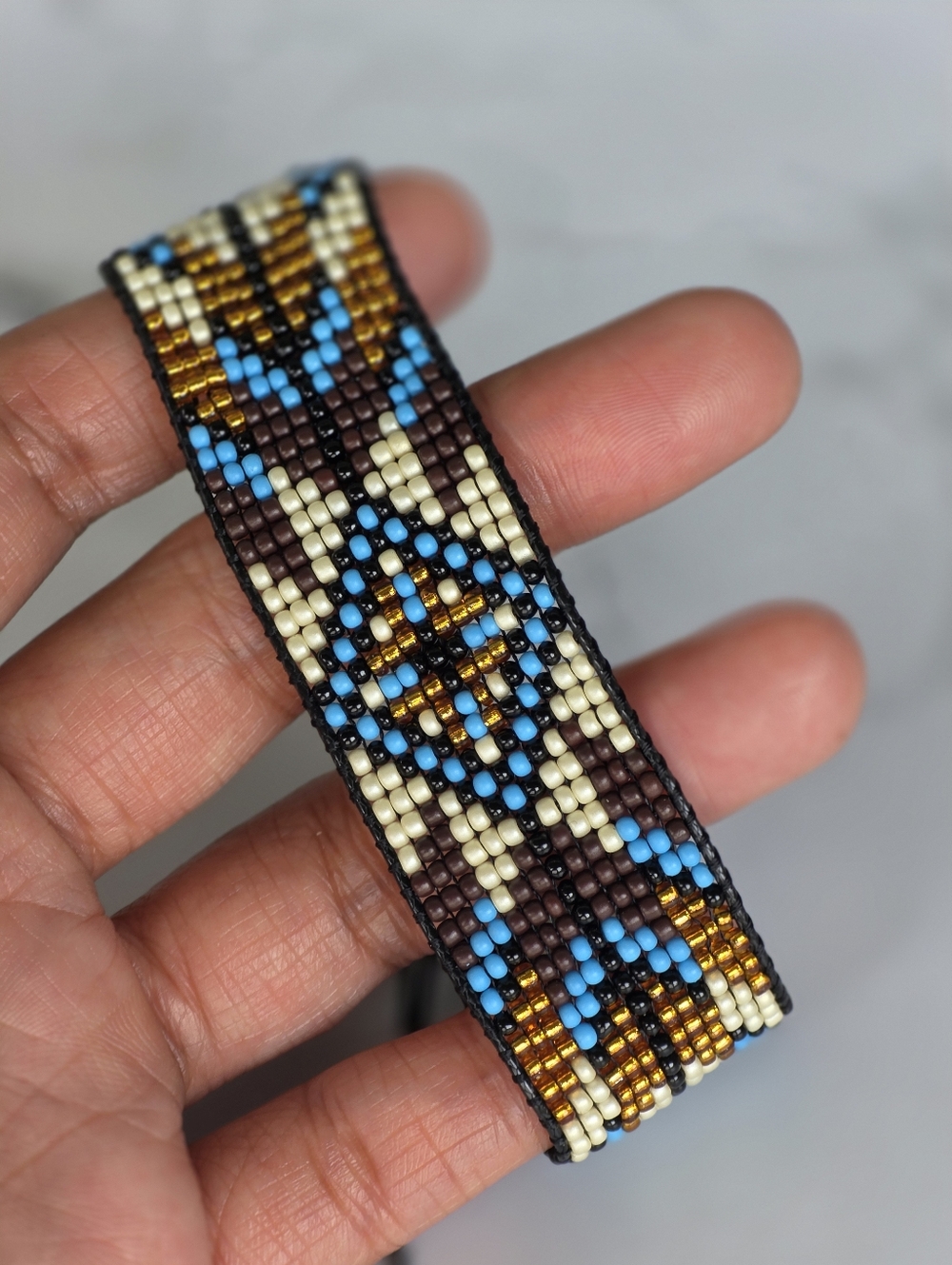 Handmade Miyuki Beaded Bracelet Bohemian Boho Style Western Tribal Boheme Y2K - Picture 3 of 4